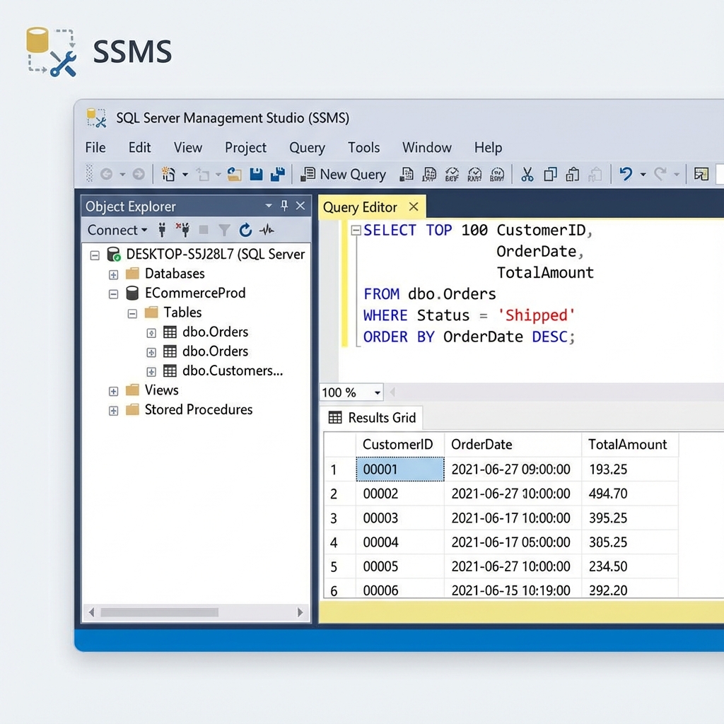 SSMS Yönetim Arayüzü