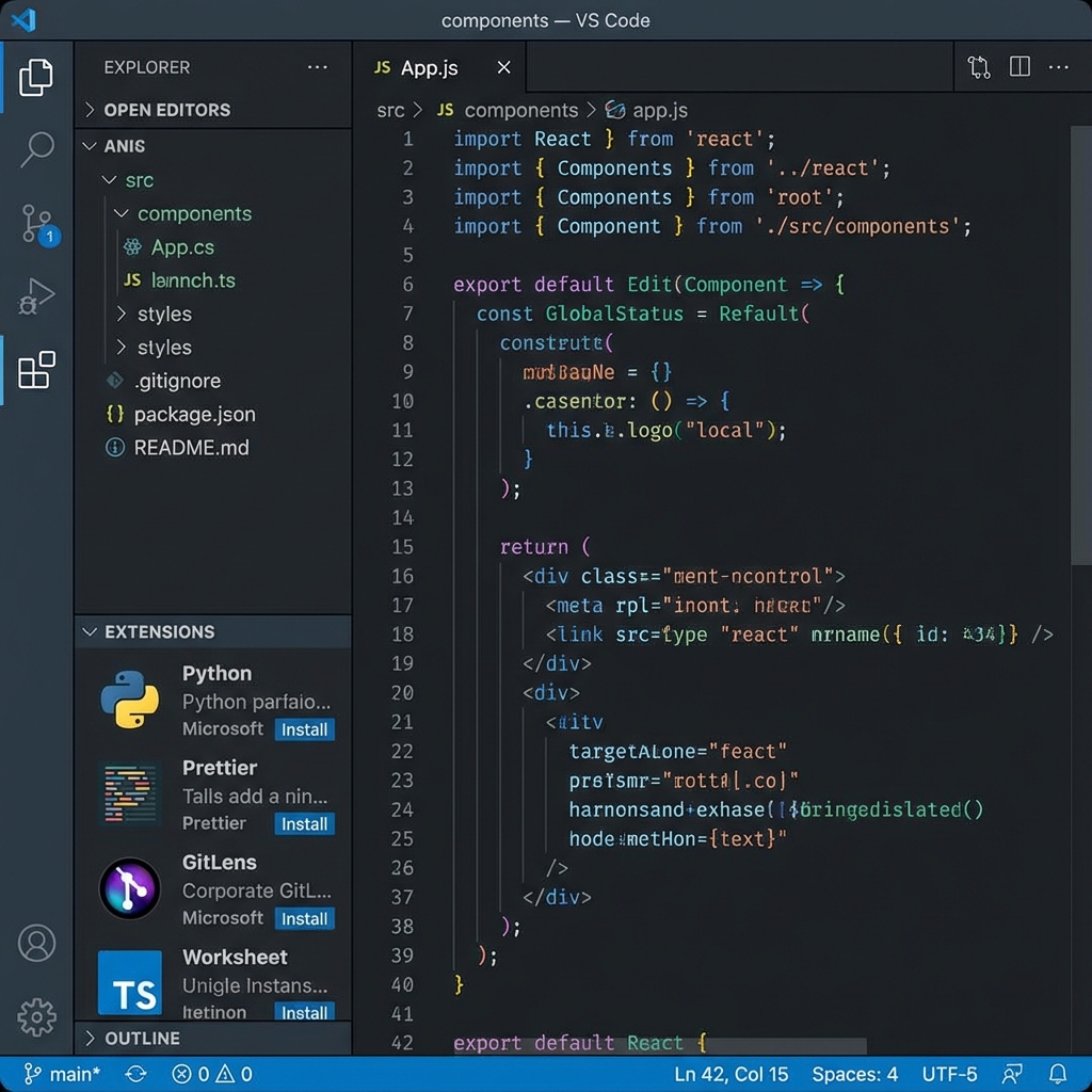 VS Code Editör Arayüzü